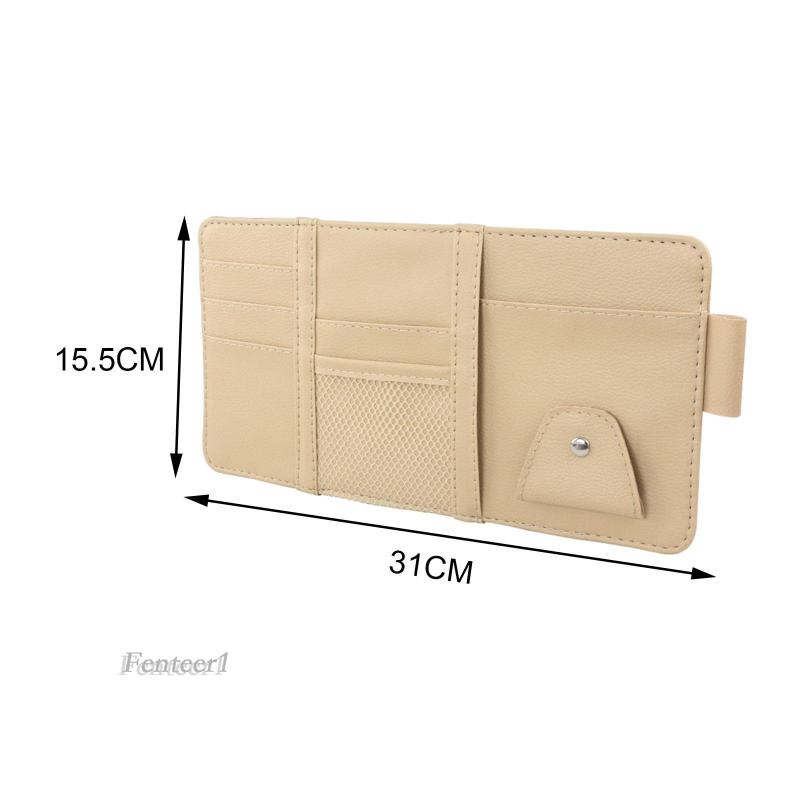 Túi Đựng Tài Liệu Màu Đen Có Khóa Kéo Fenteer1 Cho Xe Hơi