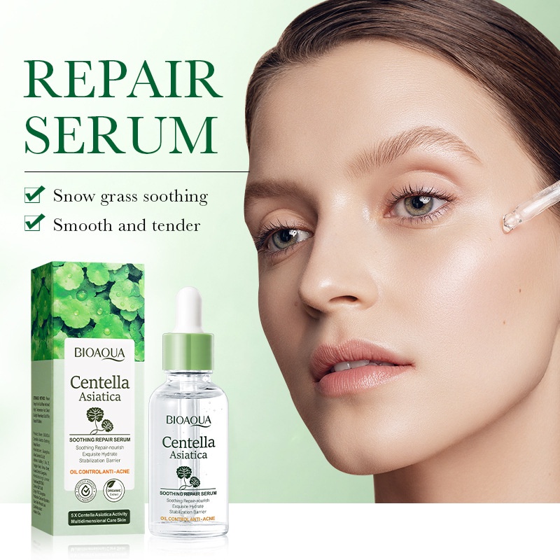 Serum BIOAOUA Centella Asiatica Dưỡng Ẩm Hydrat Hóa Và Làm Dịu Da 30ml