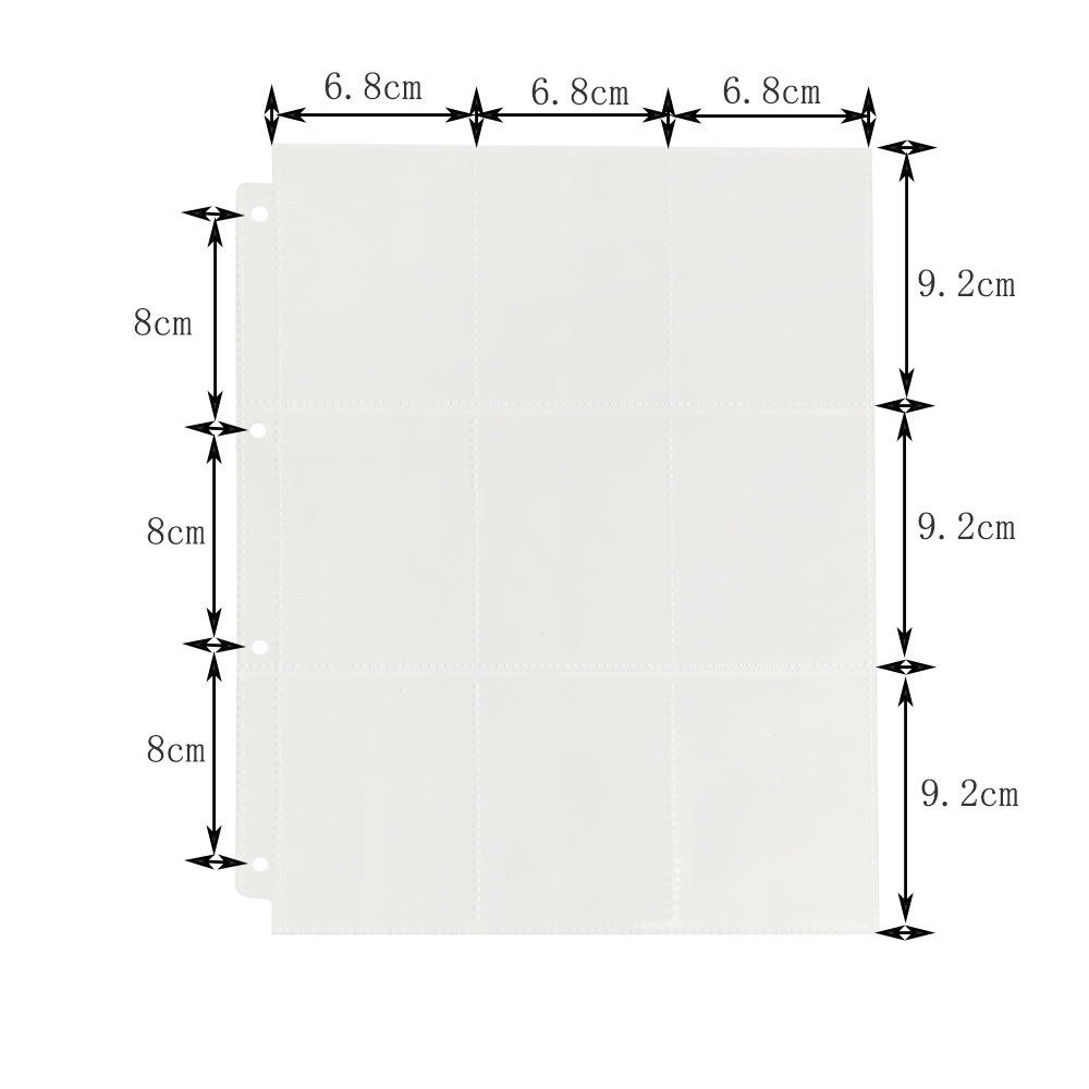 Album Đựng Thẻ A4 Ninepanel PP Bìa Cứng Họa Tiết Hoạt Hình Polaroid
