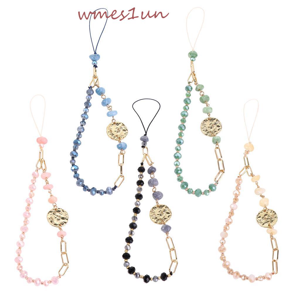 Dây Đeo Điện Thoại Xâu Hạt Nhiều Màu Chống Thất Lạc WMES15H Cho Nữ