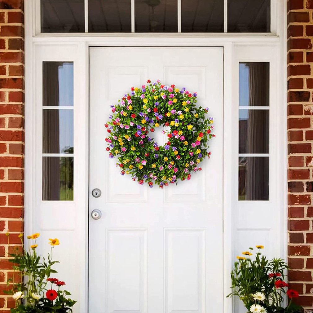 =Christmas=Wreath Decorative Pendants For Home And Room Colorful Garlands For Cafe House