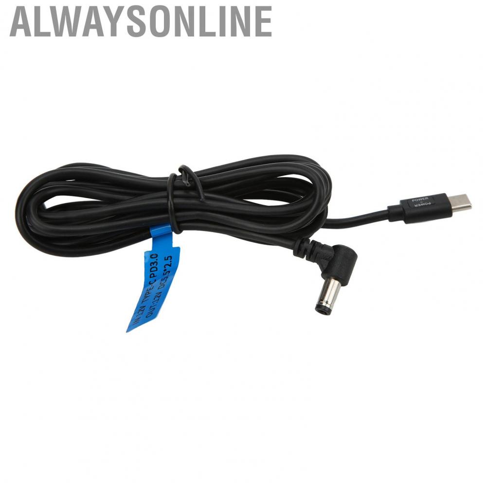 Alwaysonline Type‑C To DC Power Supply Wire  Wide Applicability Cable for Charging Equipment