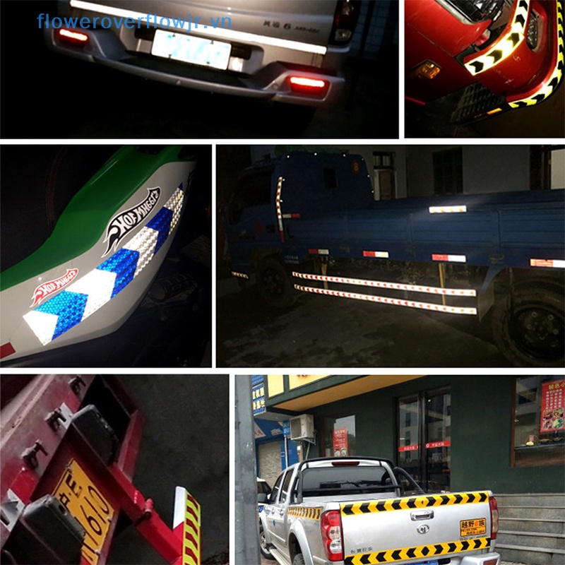 Băng Keo Phản Quang Cảnh Báo An Toàn Kích Thước 5x300CM Trang Trí Xe Hơi