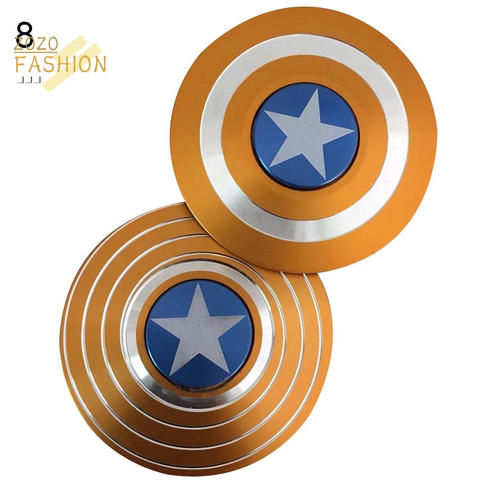 Con Quay Đồ Chơi Fidget Spinner HìNh TròN Captain America Spideman BằNg HợP Kim GiúP GiảM Stress