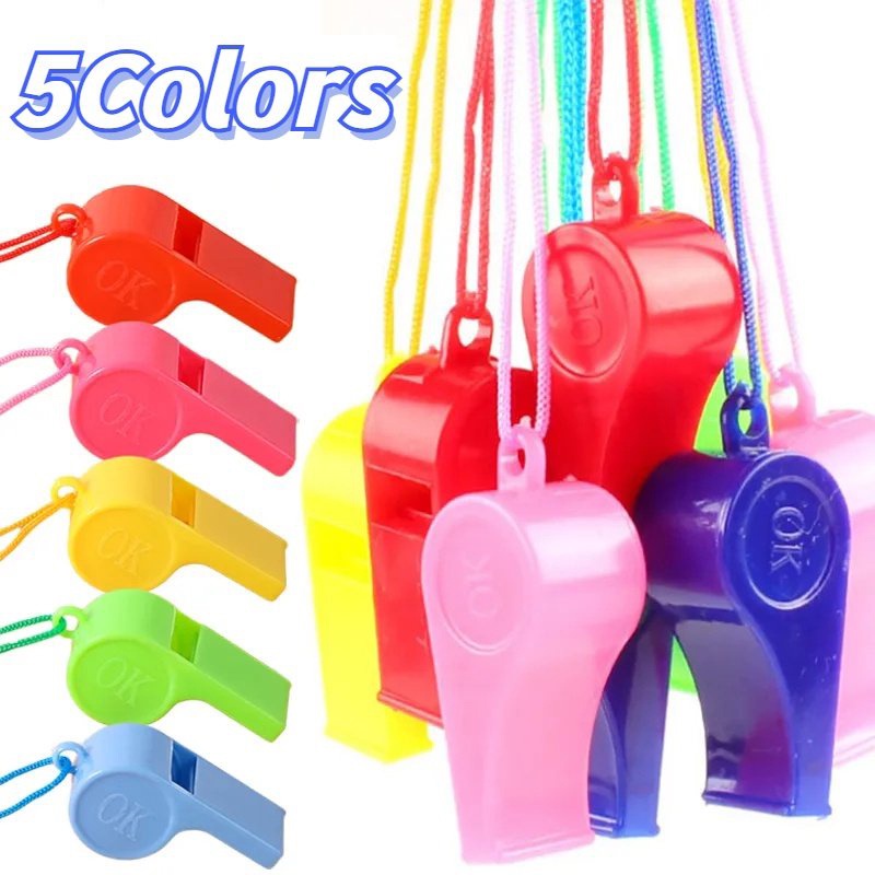 1 Còi Thổi Bằng Nhựa Nhiều Màu Sắc Tạo Tiếng Ồn Vui Nhộn Cho Bé