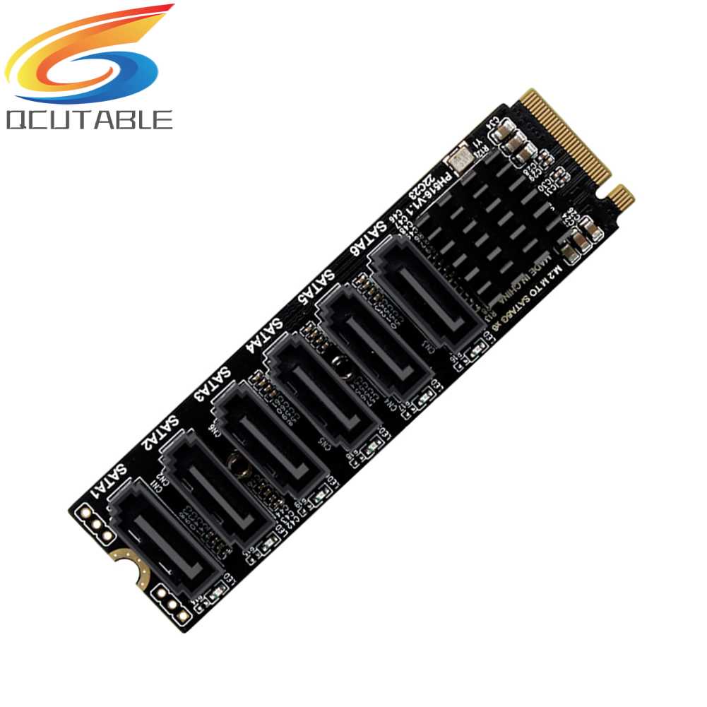 Card Mở Rộng M2 M-EKY PCIE3.0 Sang SATA6G Cho Ổ Cứng SATA