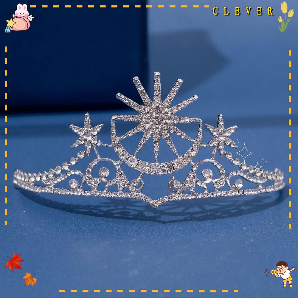 Vương Miện Ngôi Sao Phong Cách Vintage Cho Nữ|Băng Đô Cài Tóc Bằng Vải Nhung Thời Trang