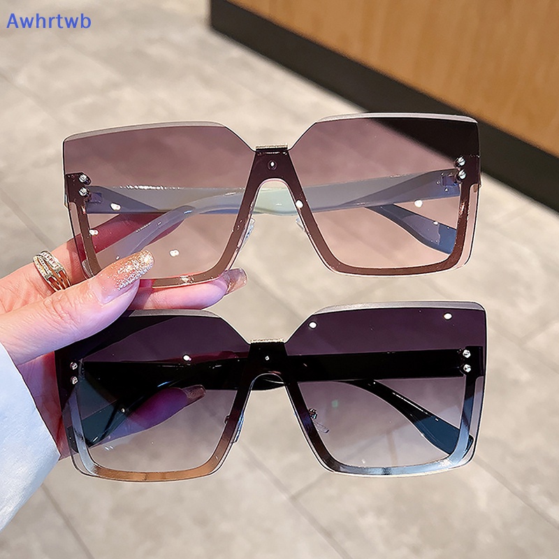 Kính Mát Không Gọng Chống Tia UV400 Thời Trang Cho Nữ Mới