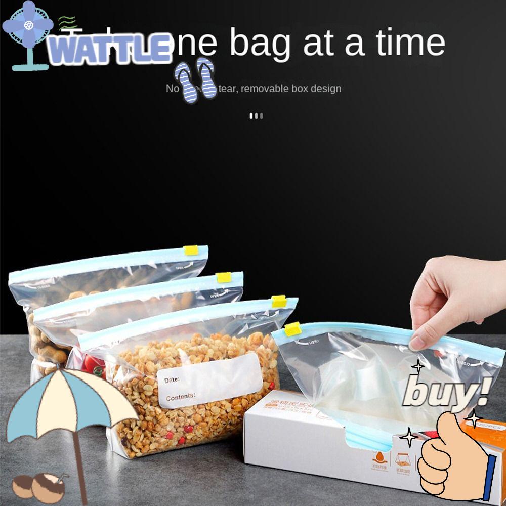 Set 25 / 20 / 15 Túi Zip Nhựa Đựng Thực Phẩm Có Thể Tái Sử Dụng