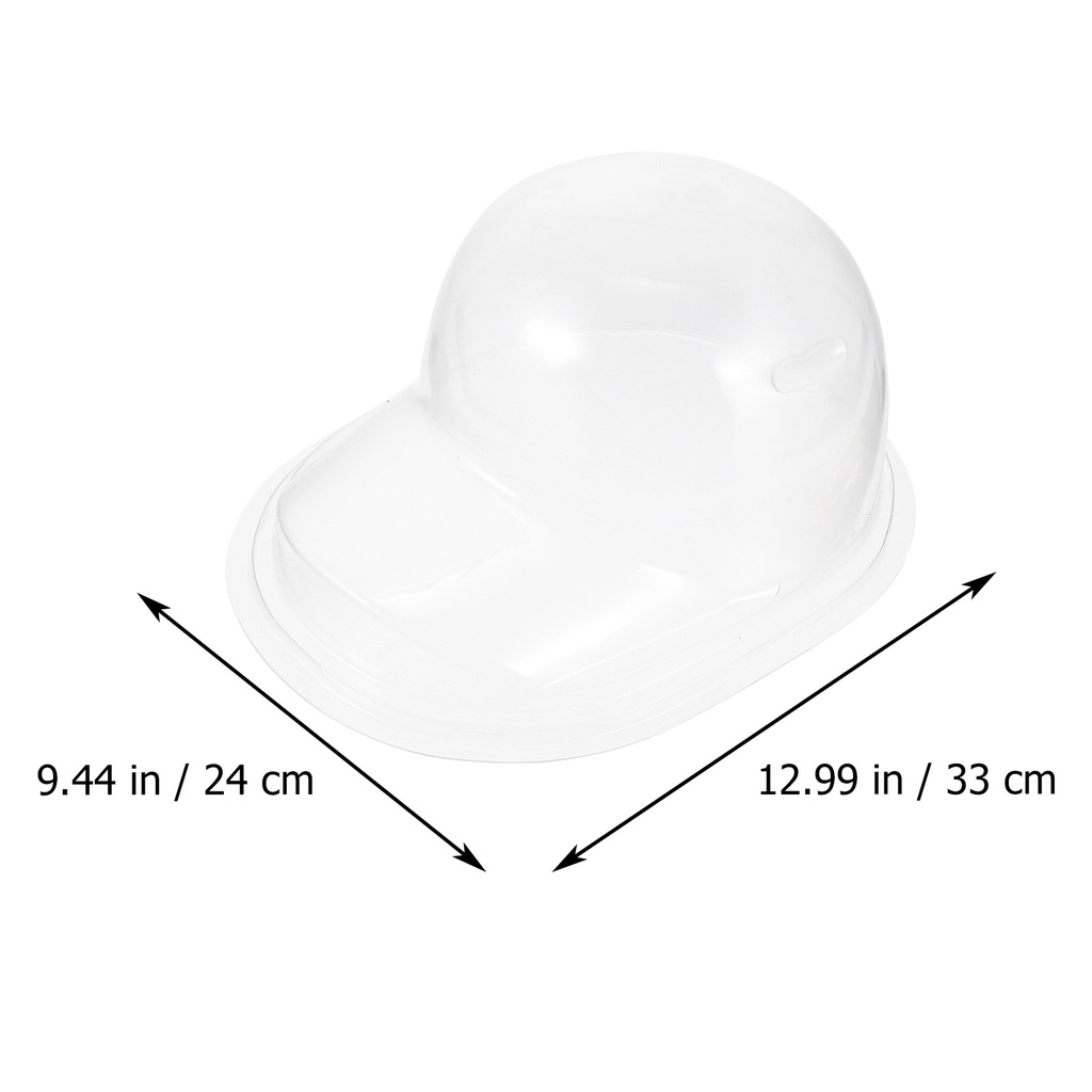 Bộ 2 Giá Đỡ Ma Nơ Canh / Mũ Bằng Nhựa Trong Suốt Kích Thước 22X24X13CM Để Bàn Tiện Dụng Mang Theo Du Lịch