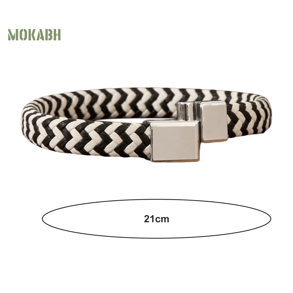 [Mới] Vòng Đeo Tay Dây Bện Thủ Công Nhiều Lớp Thoải Mái Chống Mài Mòn Trang Trí Hạt Charm Mặc Hàng Ngày