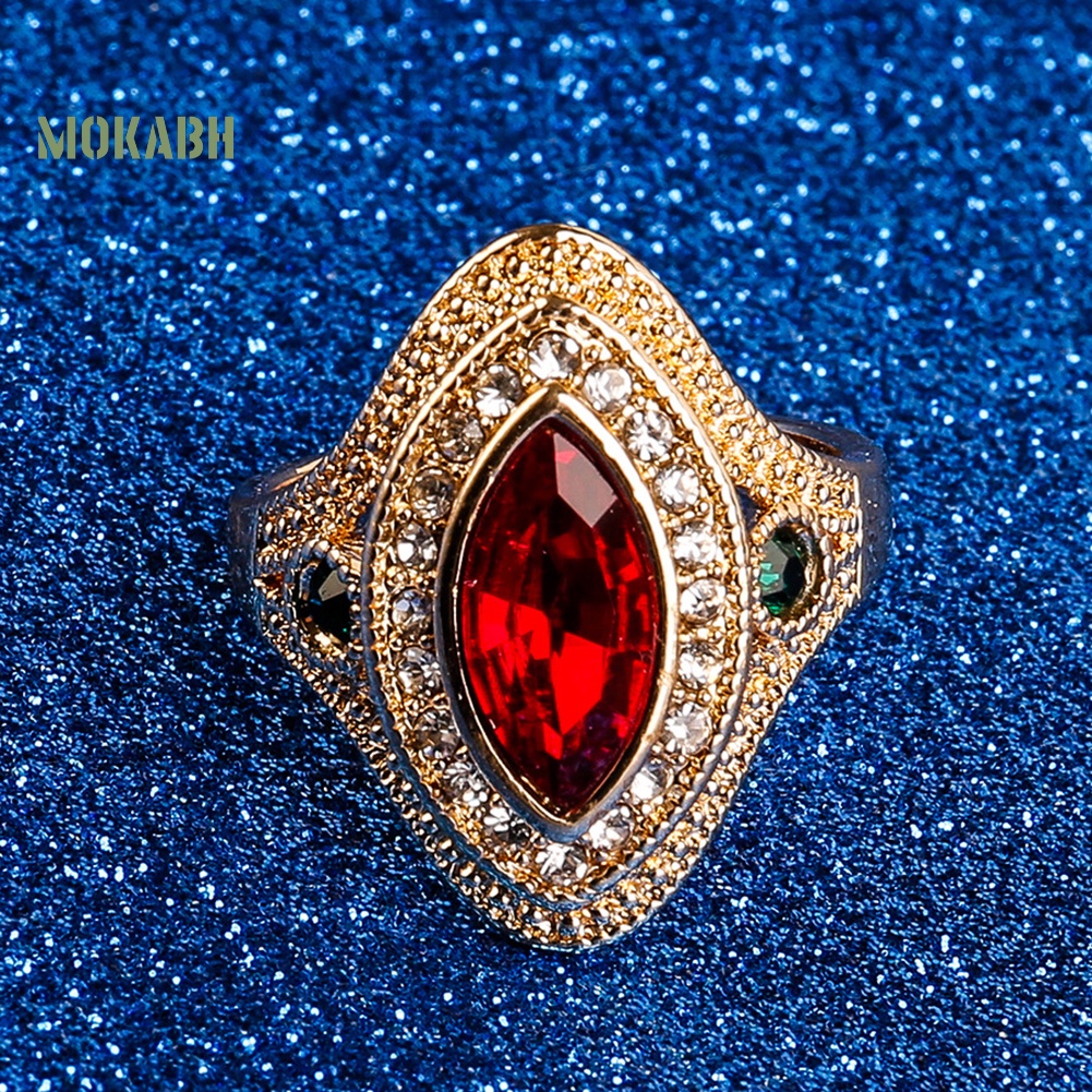 Nhẫn Đính Đá Phong Cách Vintage Kích Cỡ 7-10