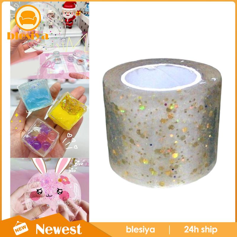 [Blesiya] Cuộn Băng Dính Kim Tuyến Nano Không Để Lại Dấu Vết Làm Đồ Chơi Tại Nhà