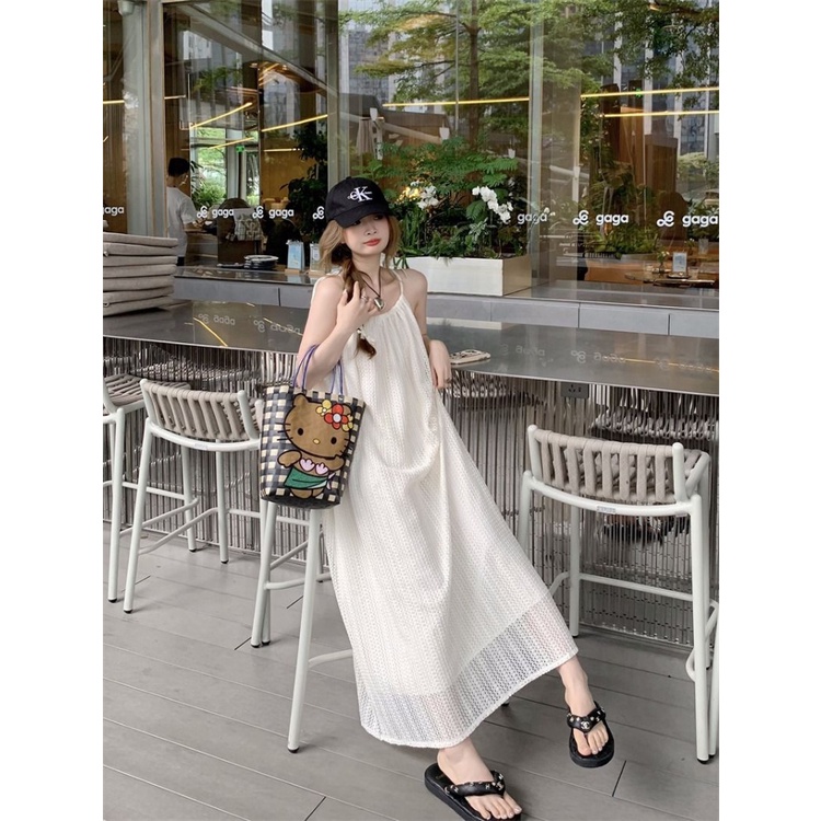Đầm Dài Rộng Không Tay Thời Trang Mùa Hè Hàng Mới Dành Cho Bạn Nữ