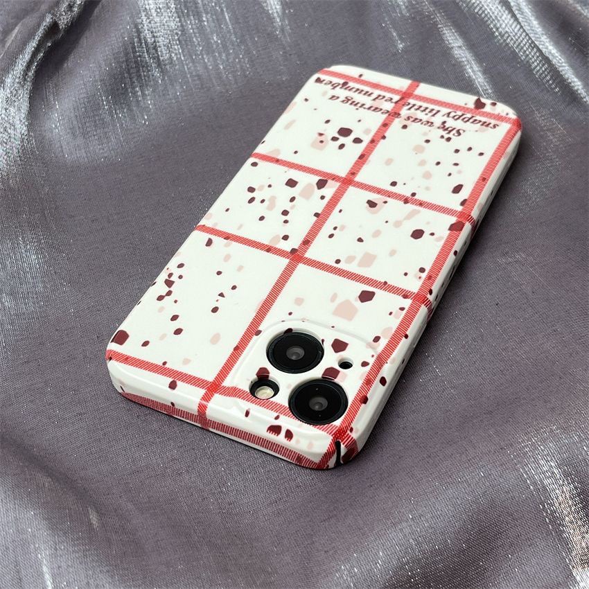 Ốp Điện Thoại Cứng In Hình Cô Gái Màu Đỏ Cho Iphone Xs xs1213 11 promax xr 14 YU5R