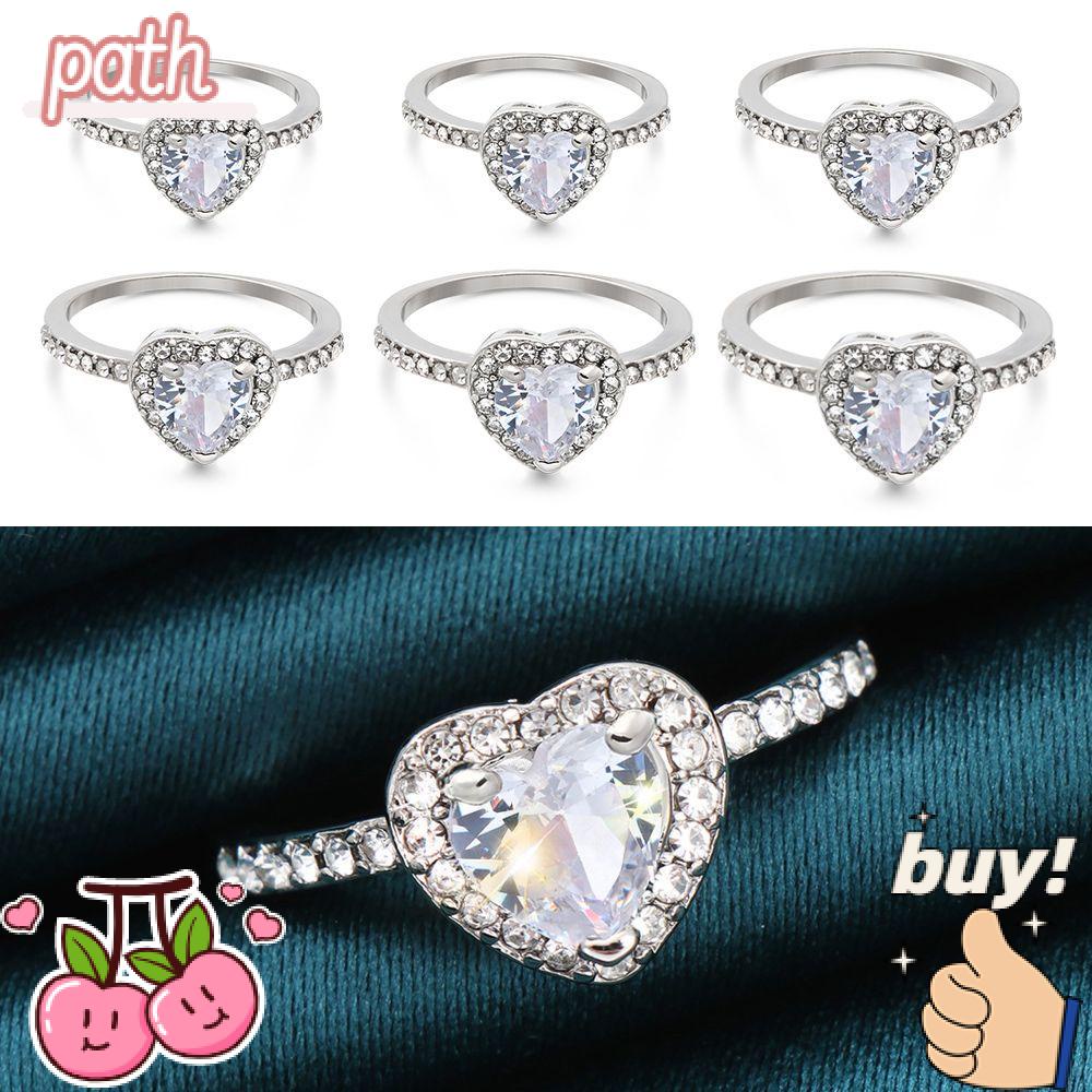 Nhẫn Cưới Thời Trang Sang Trọng Cho Nữ|Phụ Kiện Bằng Hợp Kim Chất Lượng