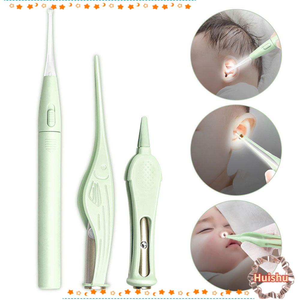 Set 3 Dụng Cụ Vệ Sinh Tai / Mũi Có Đèn Led Tiện Dụng