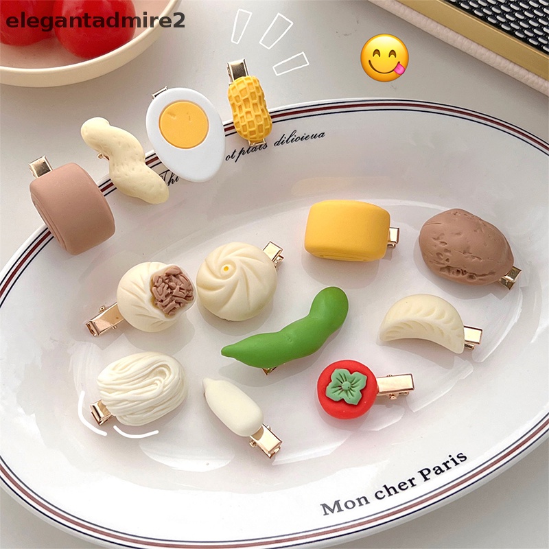 Kẹp Tóc Hình Trái Trứng Hấp Mềm Mại Dễ Thương Cho Bé Gái