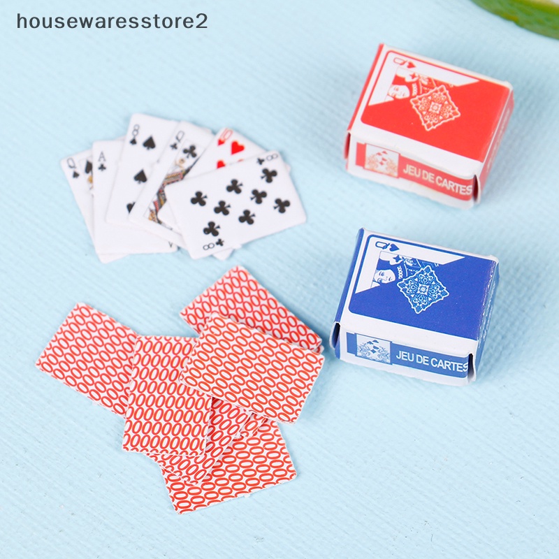 Bộ Bài Poker Mini Dễ Thương 2 1: 12 Trang Trí Nhà Búp Bê