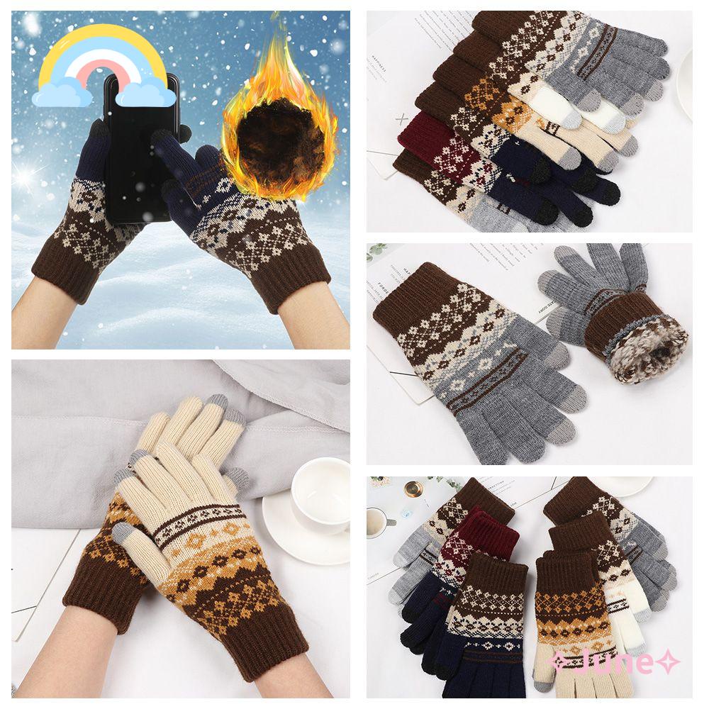 Găng Tay Mùa Đông Dày Dặn Co Giãn Tốt Che Phủ Toàn Diện