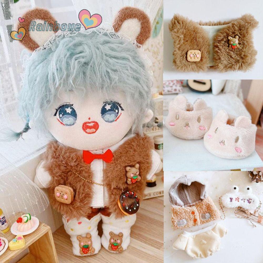 Bộ Quần Áo Mini 7 Kiểu 20cm Màu Cầu Vồng Cho Búp Bê