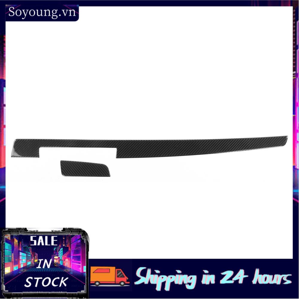 Soyoung Console Dashboard Decor  Co‑Pilot Cover 2Pcs Fit for 15‑19 Car Auto Parts Maintenance