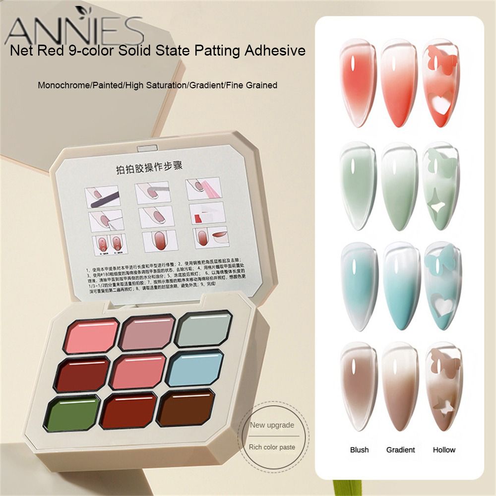 Sơn móng tay dạng rắn gel uv màu gradient ANNIES