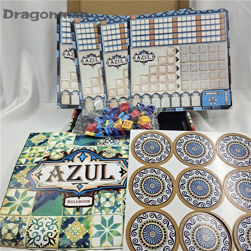 Azul Bảng Trò Chơi Xếp Hình Gạch Màu Cổ Điển Monogastric Phiên Bản Đầu Tiên Cho Gia Đình