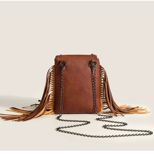 Túi Đeo Chéo Đựng Điện Thoại Đính Đinh Tán Thời Trang Dành Cho Nữ