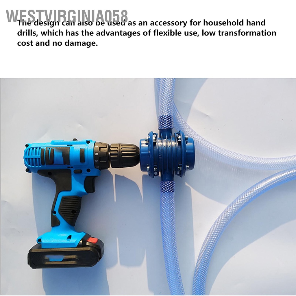 Westvirginia058 Mini Self Priming Engineering Nhựa cầm tay Máy khoan điện bơm nước Vườn nhà