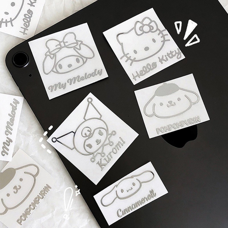 Miếng Dán PVC Chống Nước Họa Tiết Hoạt Hình Kuromi Trang Trí Điện Thoại