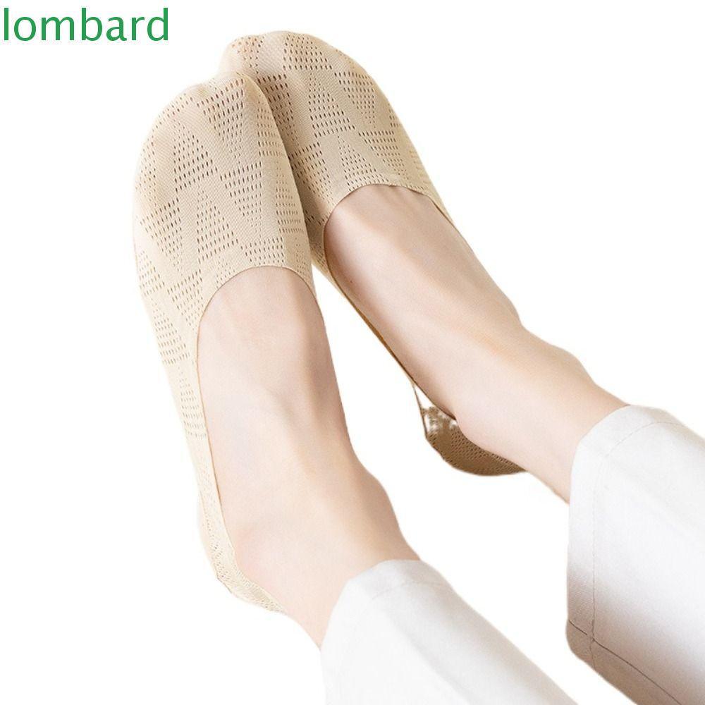 Đôi Vớ Thuyền Dạng Lưới Bằng Cotton Thoáng Khí Chống Trượt Màu Sắc Thời Trang Mùa Hè Cho Nữ