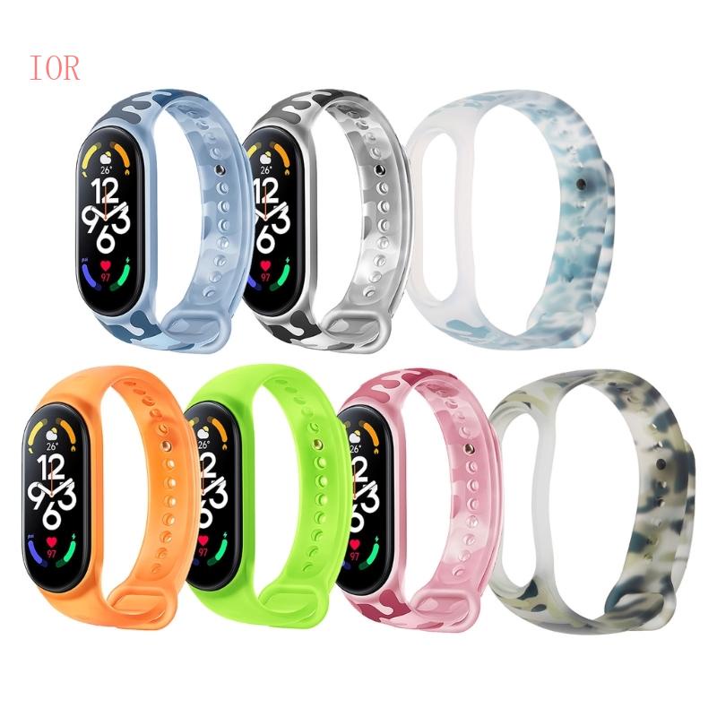 Dây Đeo Thay Thế Chất Liệu Silicon Màu Trơn Cho Mi Band 7