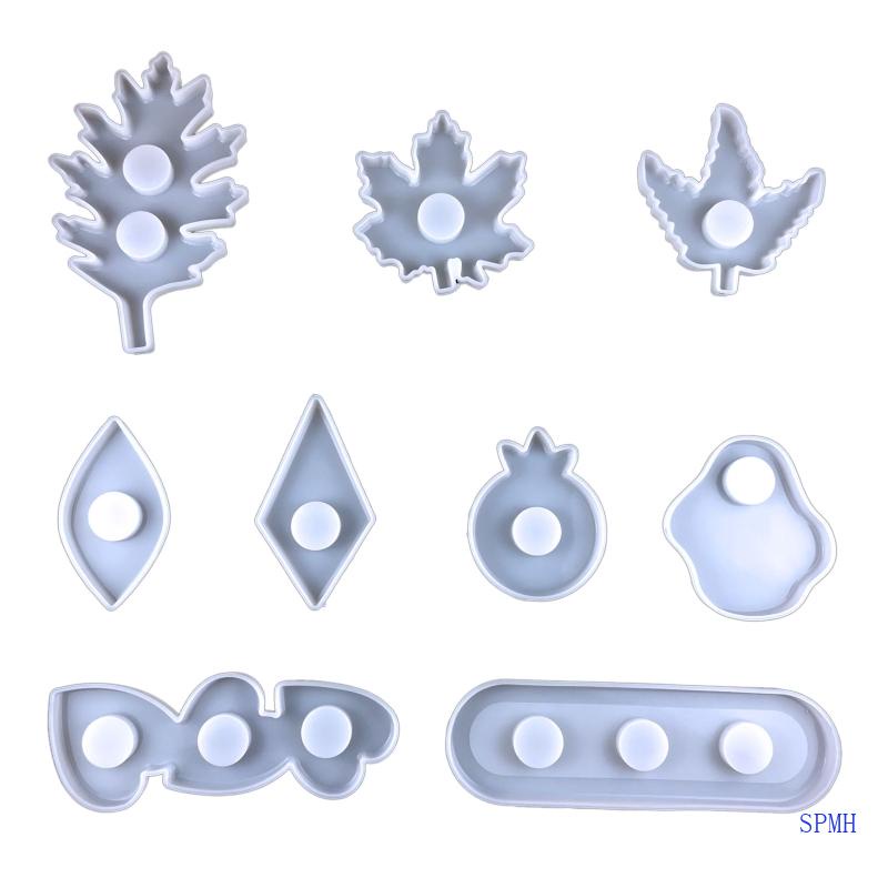 Khuôn Làm Nến / Xà Phòng Handmade Hình Chiếc Lá Bằng Silicone DIY