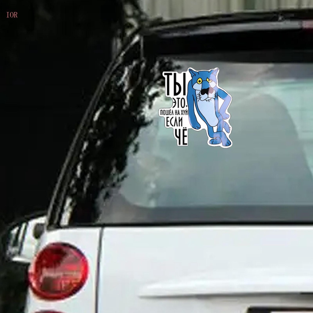 Decal DáN Trang Trí ChốNg NướC Tự DíNh Cho Xe Hơi IOR 15 5x17cm