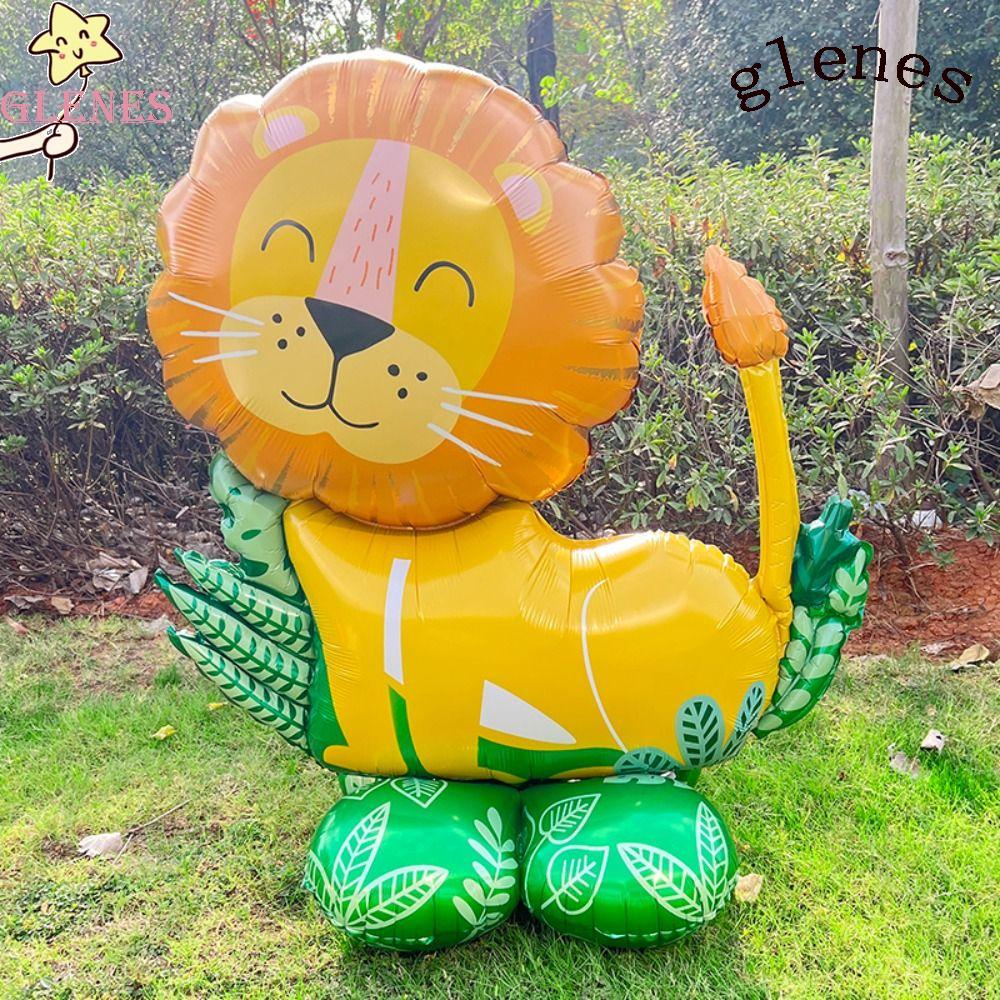 Bong Bóng Lá Nhôm Hình Động Vật Dễ Thương Trang Trí Tiệc Cho Bé