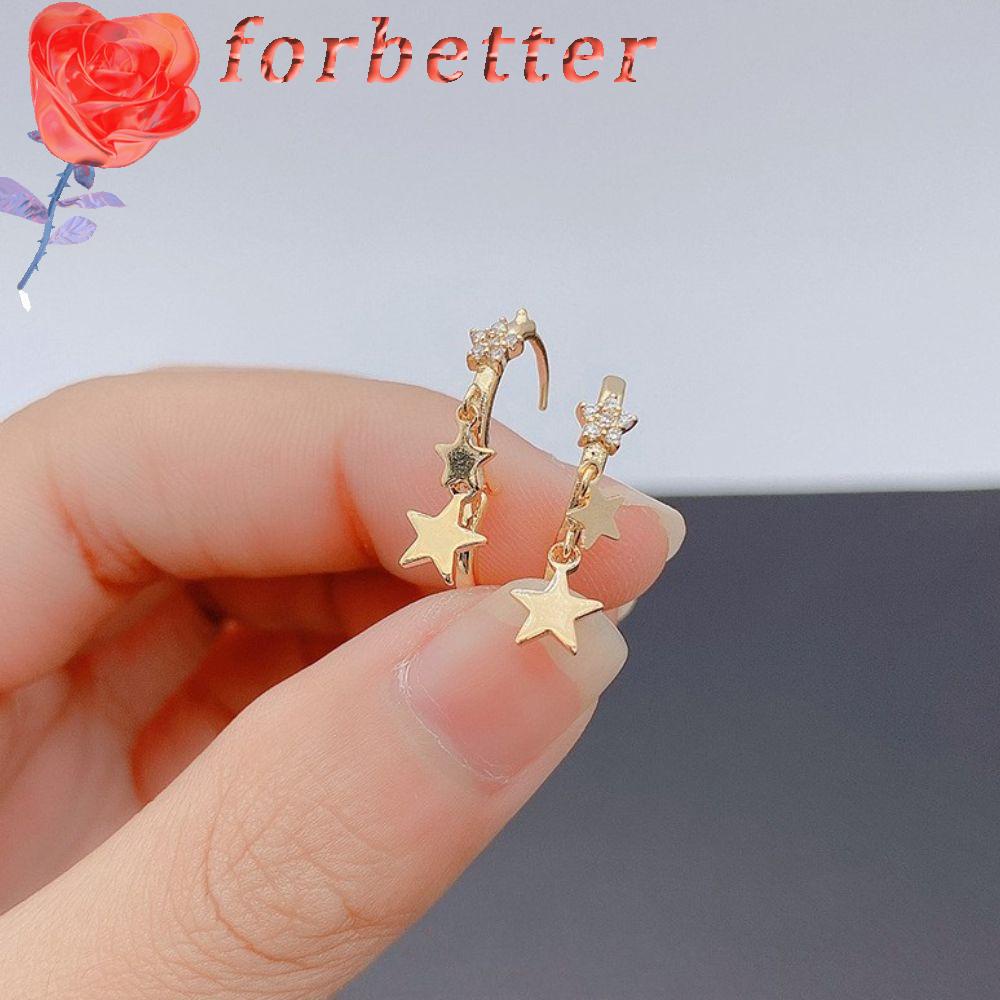 Khuyên Tai Dạng Vòng Đính Ngôi Sao Thả Dây Thời Trang Xu Hướng Mới Cho Nữ