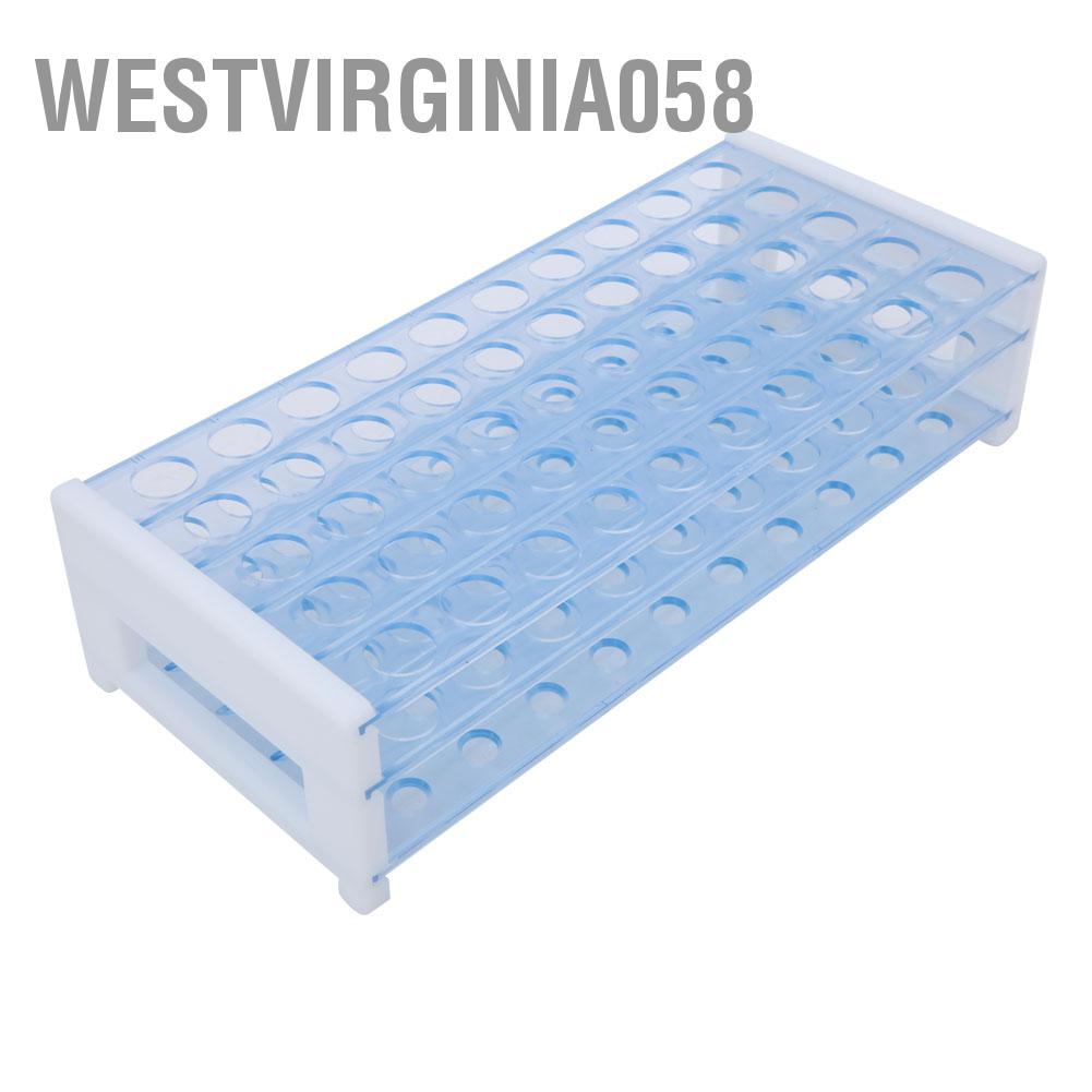 Westvirginia058 Giá đỡ ống 3 lớp 50 lỗ nghiệm có thể tháo rời Phụ kiện thiết bị phòng thí