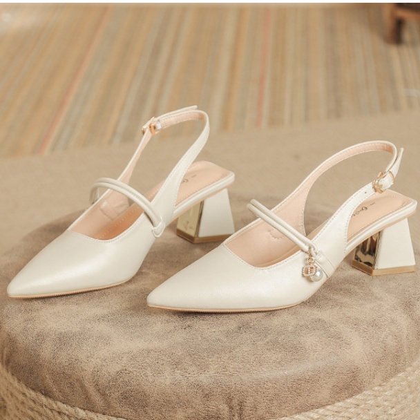 Giày Sandal Cao Gót Mũi Nhọn Thời Trang Dành Cho Nữ