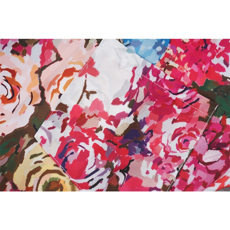 Áo Thun Tay Ngắn In Hoa Nhỏ Thời Trang Đường Phố Cao Cấp L666v 2023