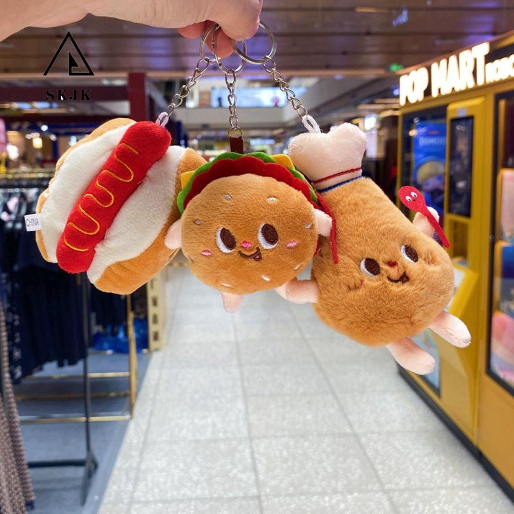 Búp Bê Nhồi Bông Hình Hamburger / Hot Dog / Khoai Tây Chiên Dễ Thương Dùng Làm Quà Tặng