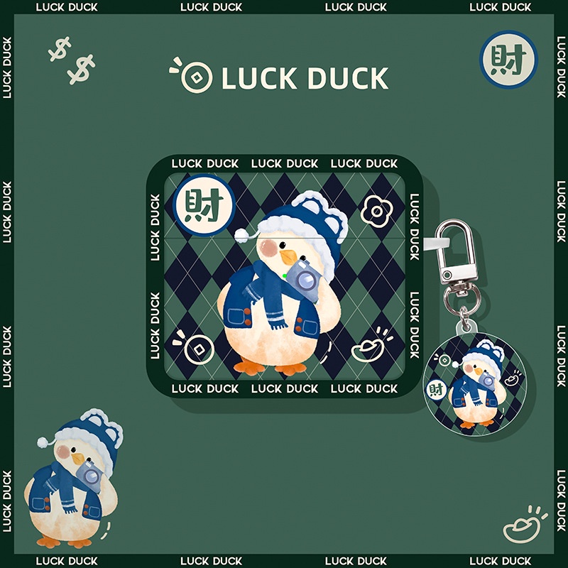 Vỏ Đựng Ốp Case Airpods Luck Duck Bảo Vệ Tai Nghe Không Dây Bluetooth Chống Va Đập 1/2,3,Pro - Jerry Shop