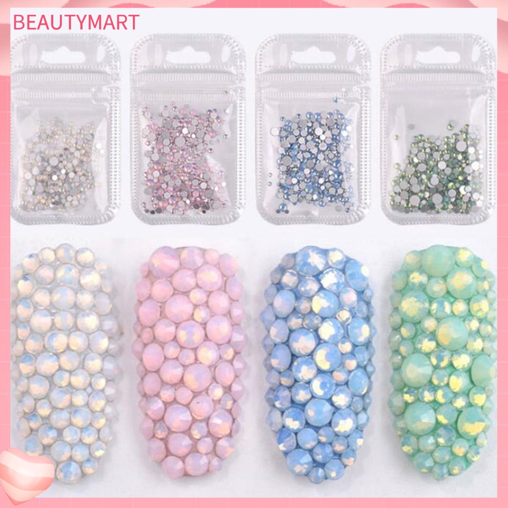 Đá Pha Lê Trong Suốt Lấp Lánh Trang Trí Móng Tay Nghệ Thuật DIY