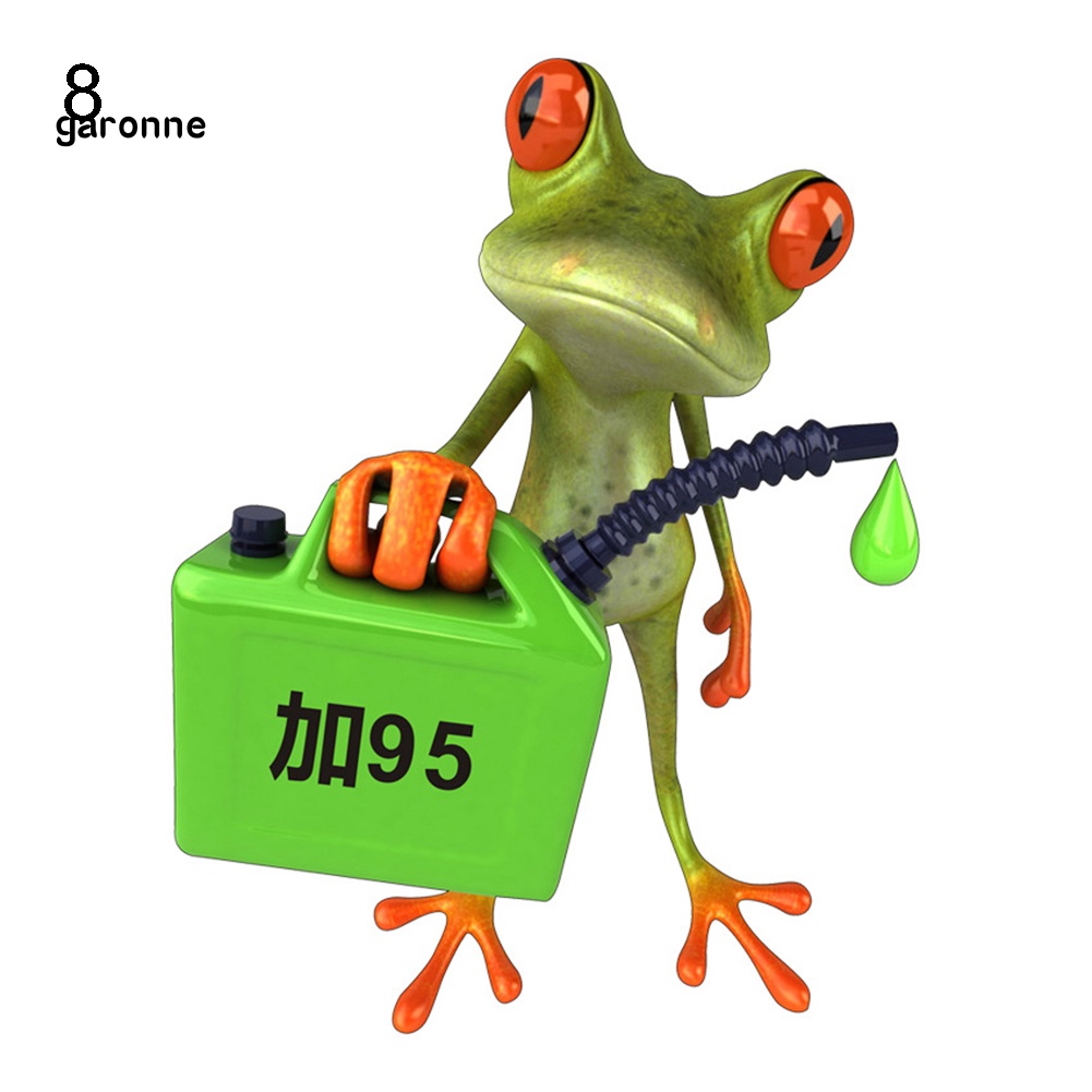 Nhãn Dán Trang Trí Thân Xe Họa Tiết Hoạt Hình Ếch 3D Vui Nhộn