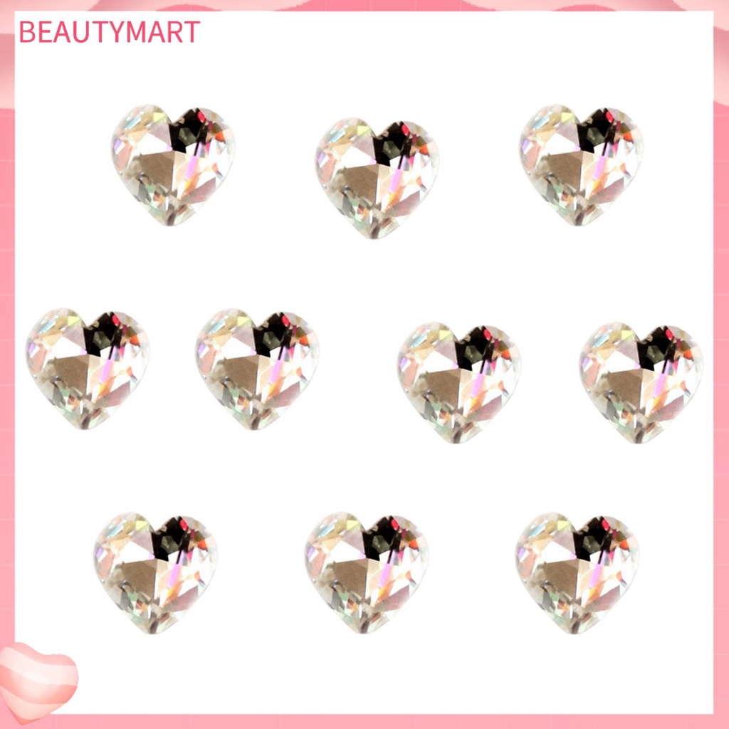 Set 10 Hạt Cườm Đá Hình Giọt Nước Nhiều Màu Dùng Trang Trí Điện Thoại / Móng Tay Nghệ Thuật DIY