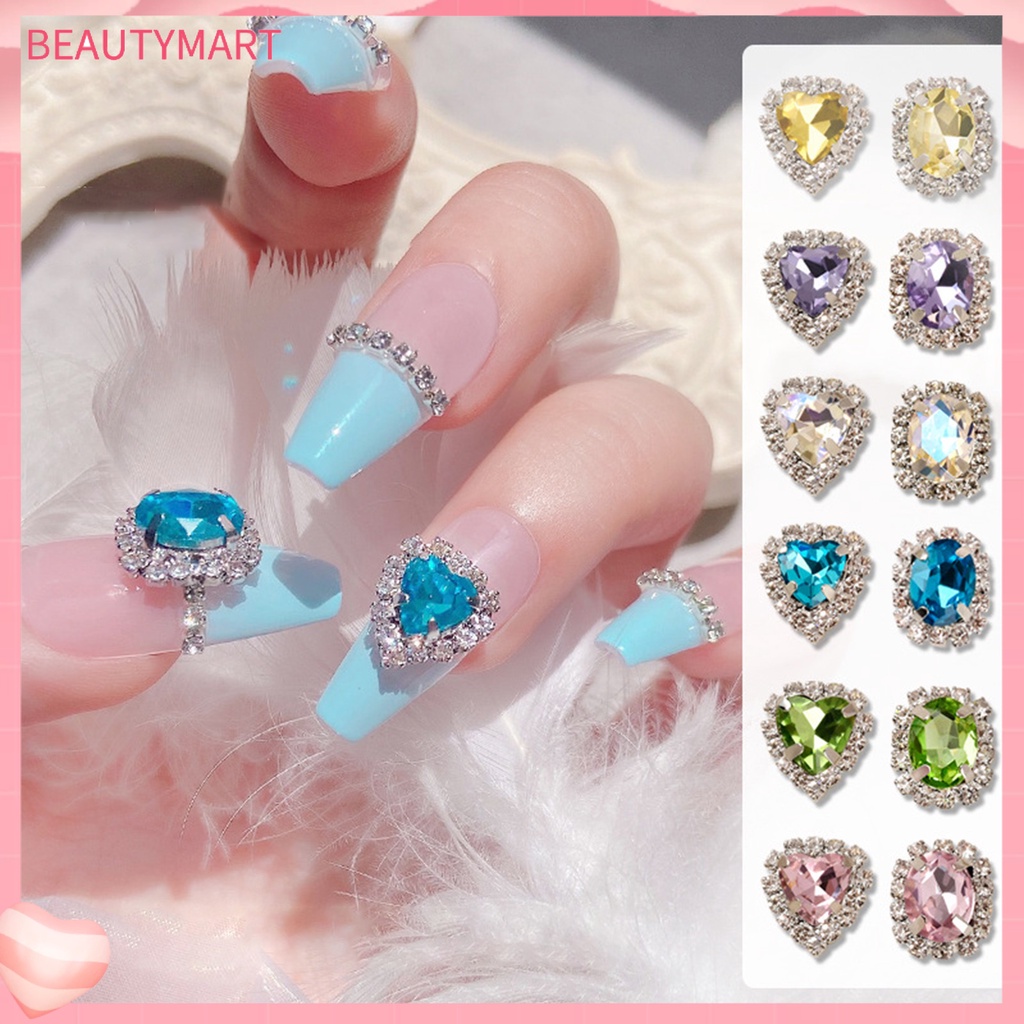 Phụ Kiện Trang Trí Móng Tay Lấp Lánh Bằng Hợp Kim Chống Rỉ Đa Năng DIY