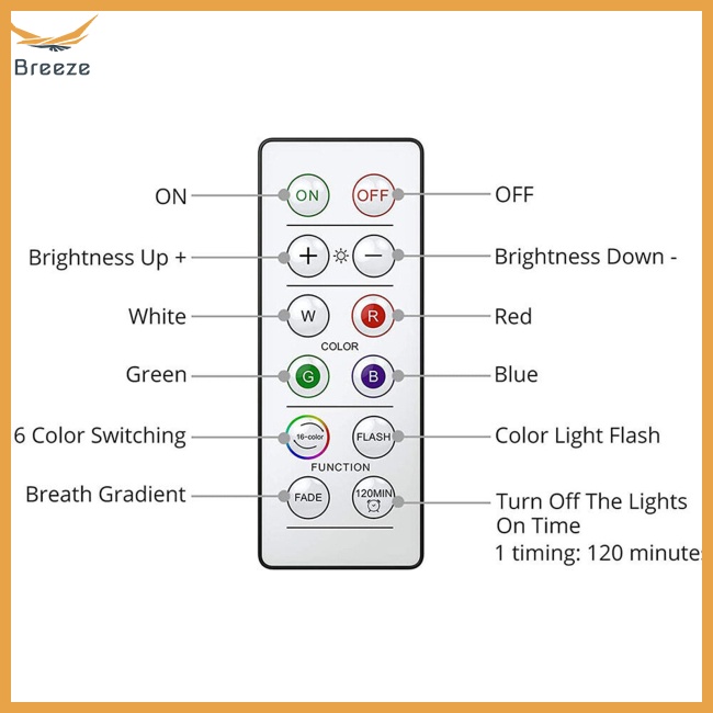 Set 6 Đèn Ngủ Điều Khiển Từ Xa Không Dây 0.6w 4.5v