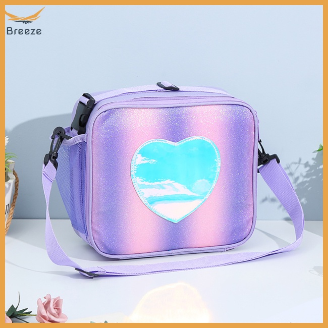 Túi Đựng Cơm Trưa Màu Sắc Cầu Vồng Đơn Giản