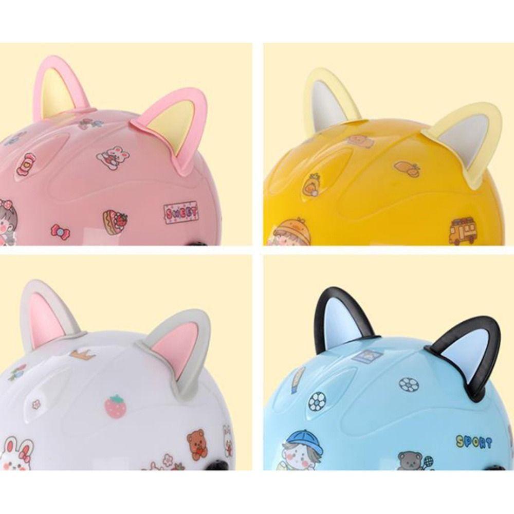 MMLUCK Set 2 Mũ Bảo Hiểm Tai Mèo Hoạt Hình Dễ Thương
