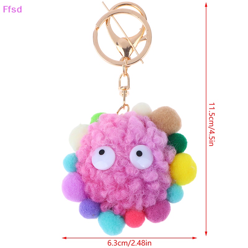 {Ffsd} Móc Khóa Hình Búp Bê Hoạt Hình Bằng Vải Lông Dễ Thương Trang Trí Ba Lô / Ô Tô * Bán Chạy